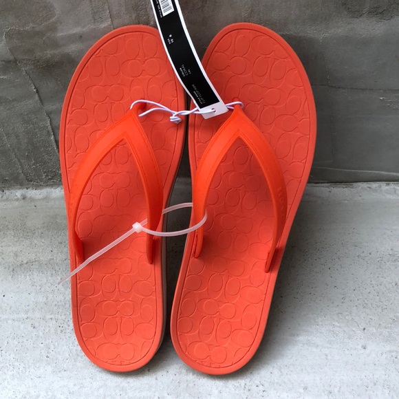 Coach Flip Flops - Picture 1 of 3